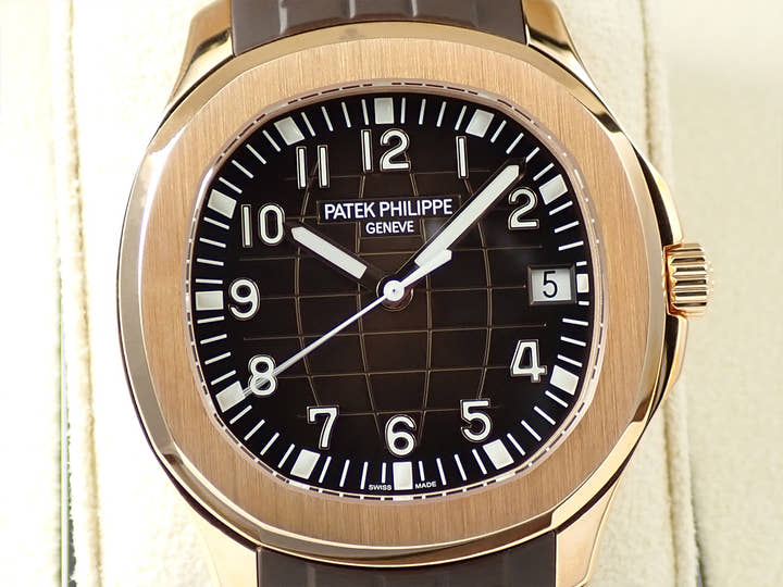 パテックフィリップ アクアノート Ref.5167R-001 ローズゴールド ブラウン文字盤