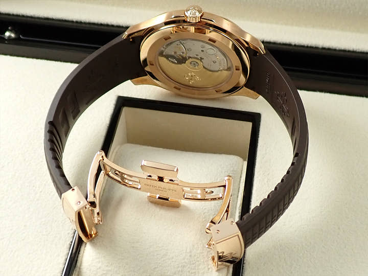 パテックフィリップ アクアノート Ref.5167R-001 ローズゴールド ブラウン文字盤