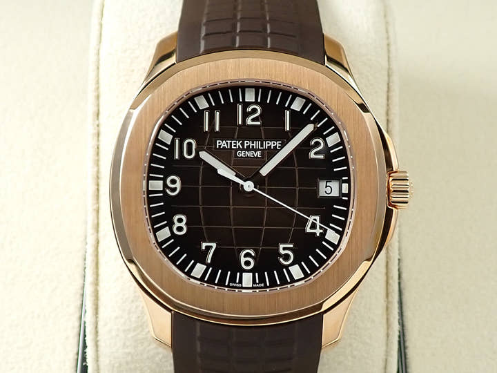 パテックフィリップ アクアノート Ref.5167R-001 ローズゴールド ブラウン文字盤