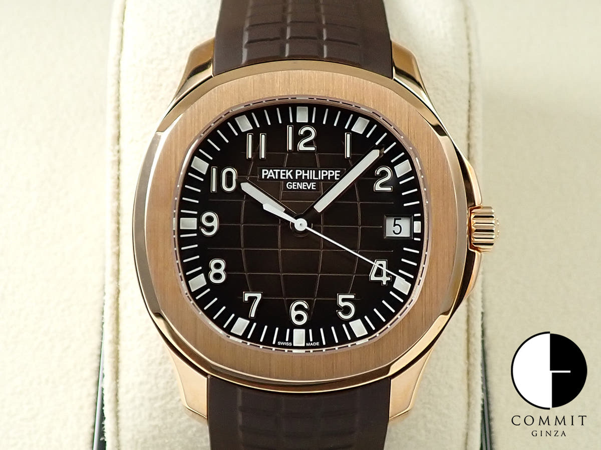 パテックフィリップ アクアノート Ref.5167R-001 ローズゴールド ブラウン文字盤