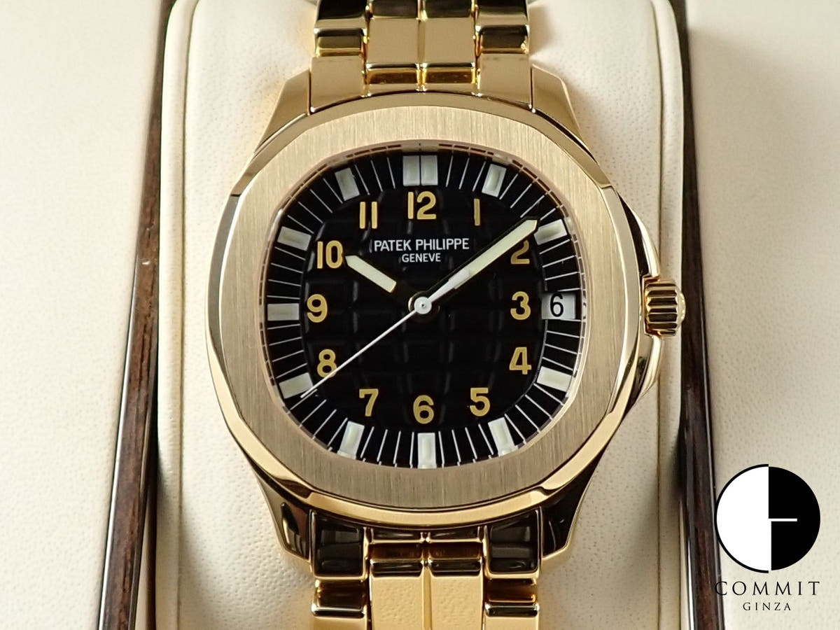 パテックフィリップ アクアノート Ref.5065J-001 イエローゴールド ブラック文字盤