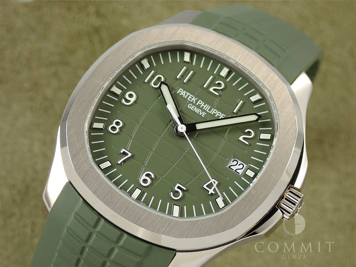 パテックフィリップ アクアノート Ref.5168G-010 ホワイトゴールド カーキグリーン文字盤
