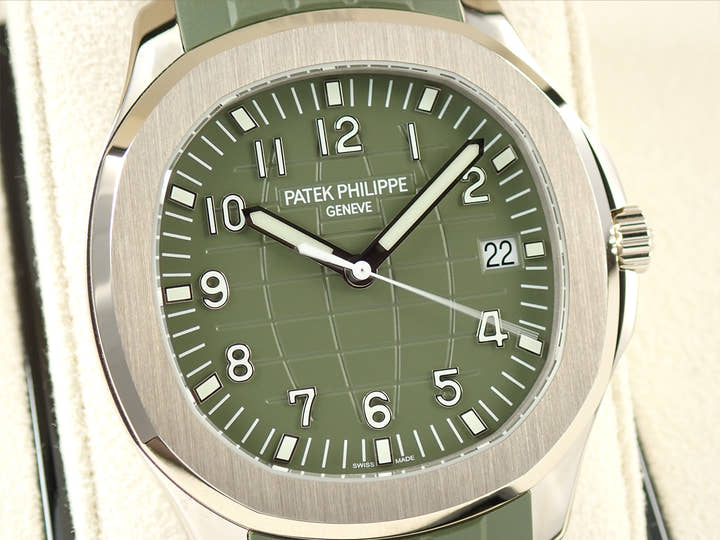 パテックフィリップ アクアノート Ref.5168G-010 ホワイトゴールド カーキグリーン文字盤