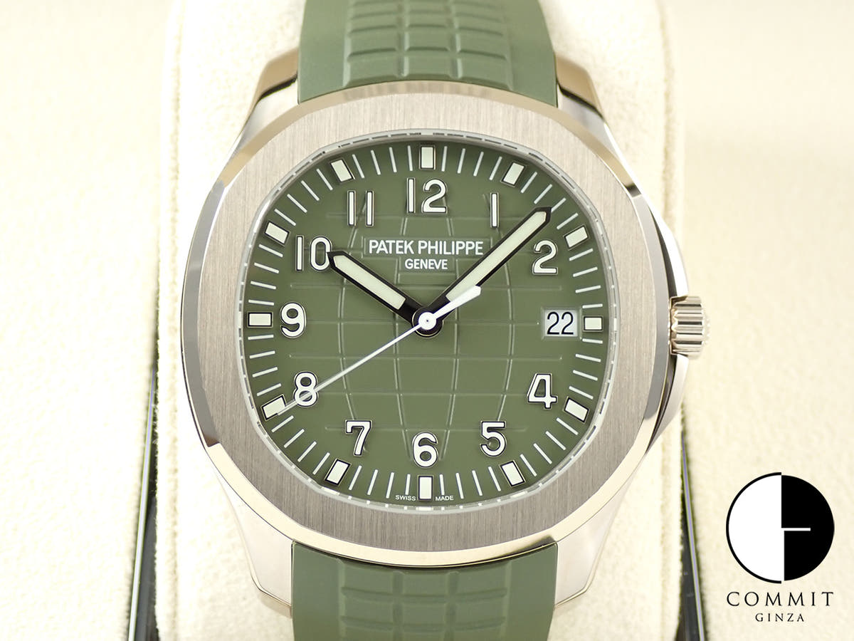 パテックフィリップ アクアノート Ref.5168G-010 ホワイトゴールド カーキグリーン文字盤