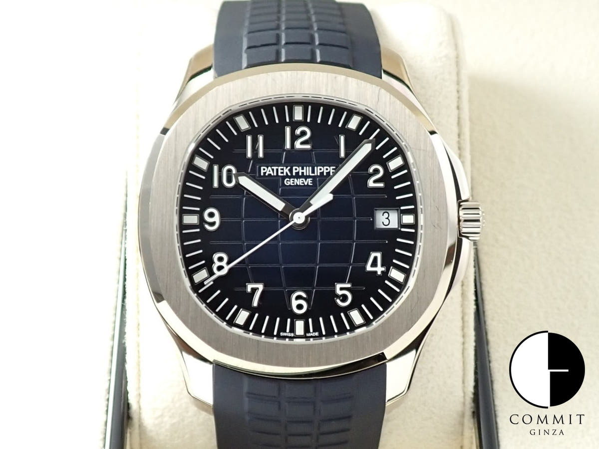 パテックフィリップ アクアノート Ref.5168G-001 ホワイトゴールド ミッドナイトブルー文字盤