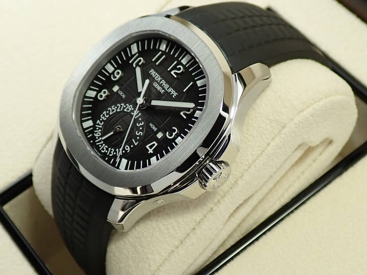 パテックフィリップ アクアノート トラベルタイム Ref.5164A-001 ステンレススチール ブラック文字盤