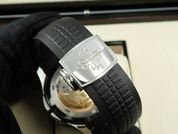 パテックフィリップ アクアノート トラベルタイム Ref.5164A-001 ステンレススチール ブラック文字盤