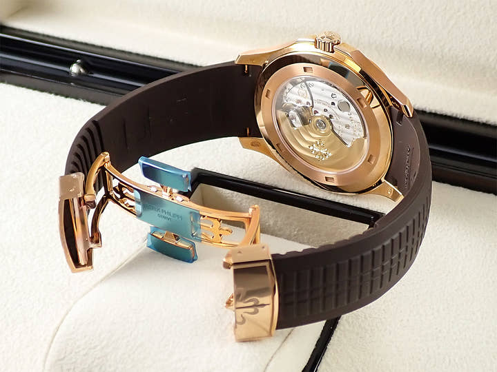 パテックフィリップ アクアノート Ref.5167R-001 ローズゴールド ブラウン文字盤