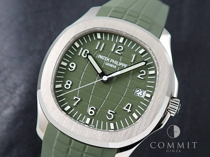 パテックフィリップ アクアノート Ref.5168G-010 ホワイトゴールド カーキグリーン文字盤