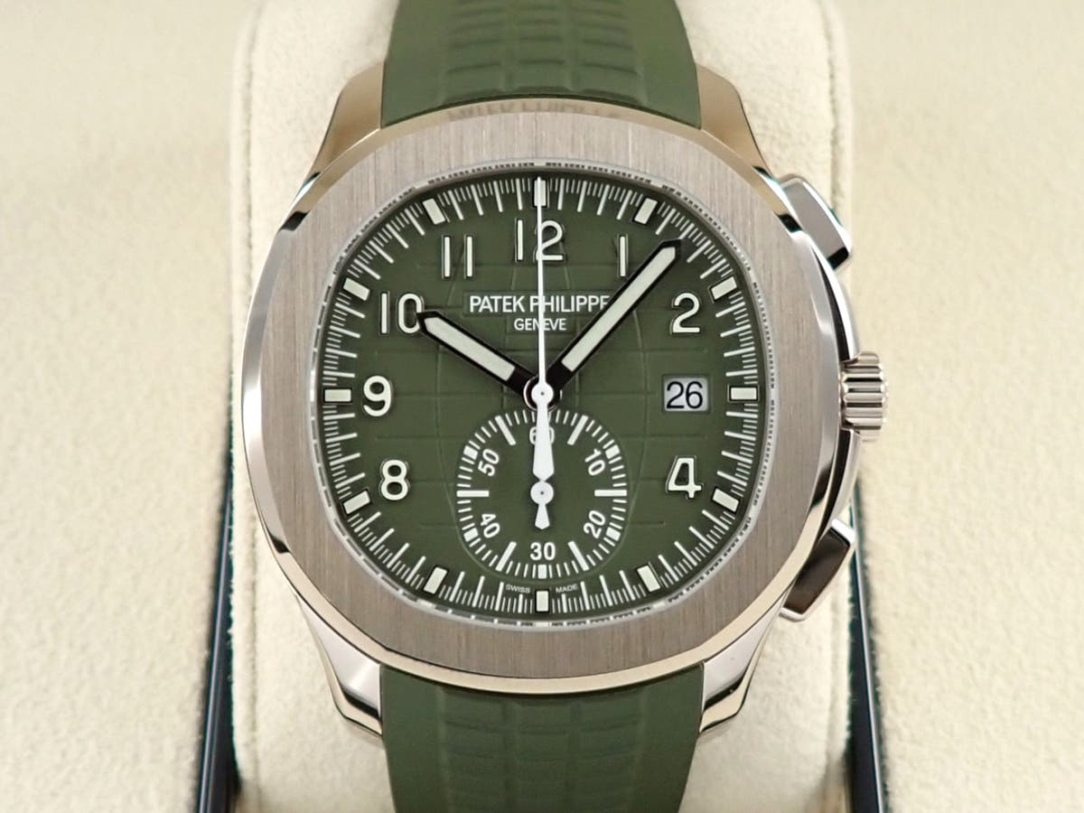 パテックフィリップ アクアノート Ref.5968G-010 ホワイトゴールド カーキグリーン文字盤