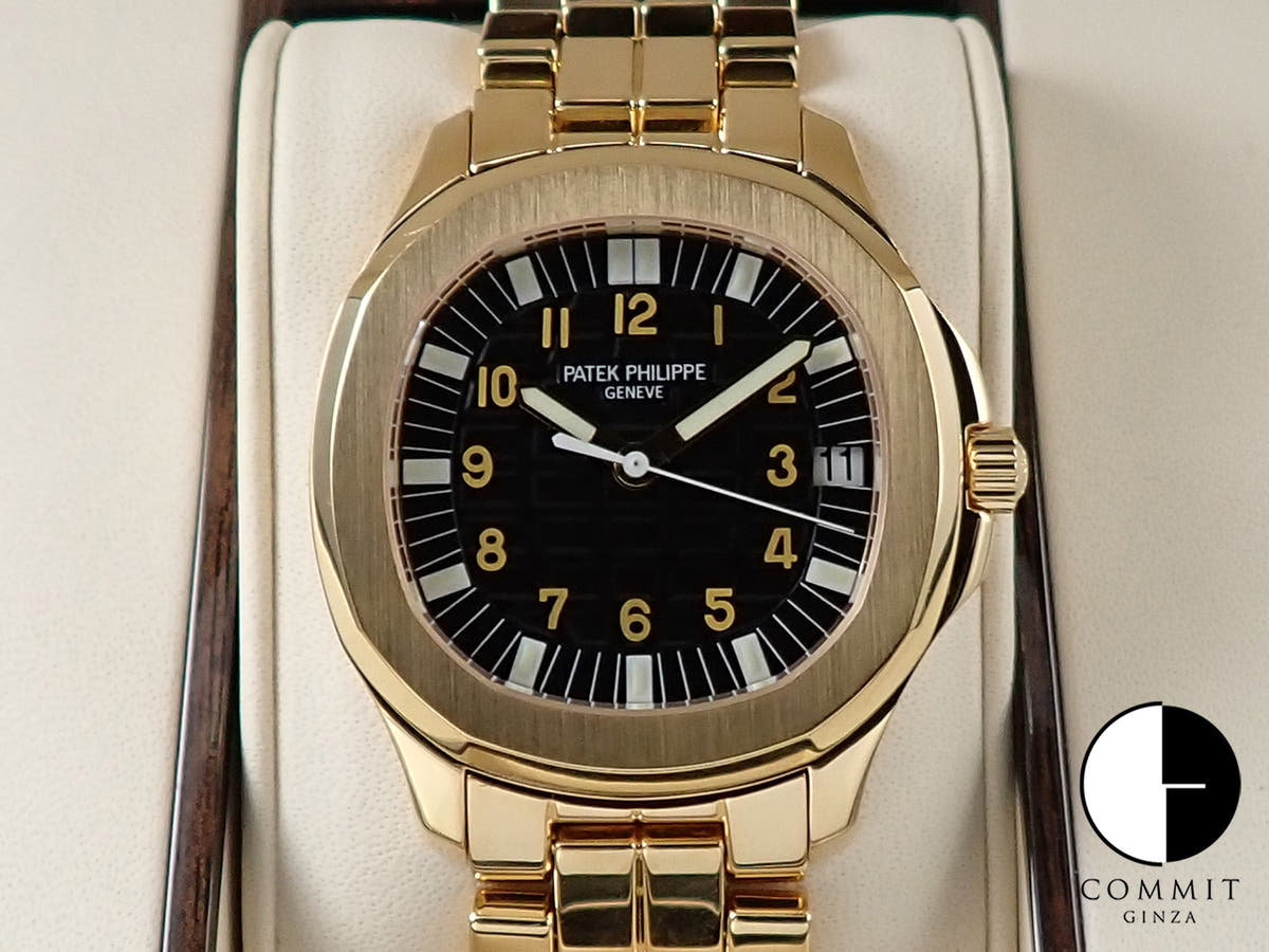 パテックフィリップ アクアノート Ref.5065J-001 イエローゴールド ブラック文字盤