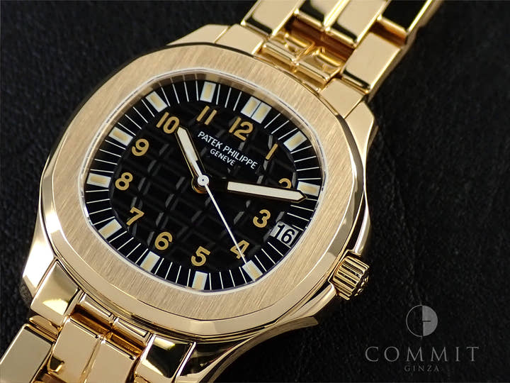パテックフィリップ アクアノート ラージ Ref.5065/1J イエローゴールド ブラック文字盤