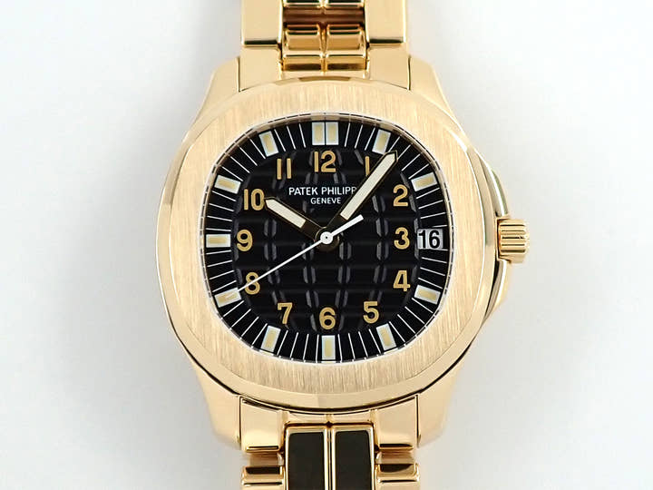 パテックフィリップ アクアノート ラージ Ref.5065/1J イエローゴールド ブラック文字盤