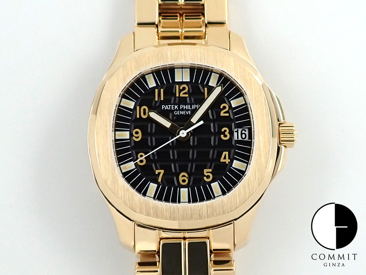 パテックフィリップ アクアノート ラージ Ref.5065/1J イエローゴールド ブラック文字盤