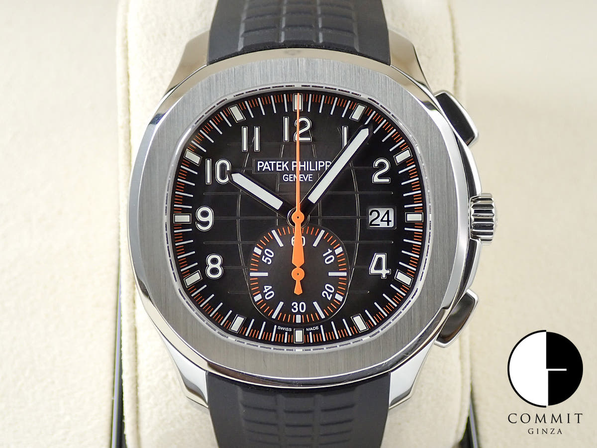 パテックフィリップ アクアノート クロノグラフ Ref.5968A-001 ステンレススチール ブラック文字盤
