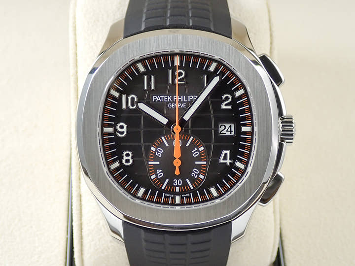 パテックフィリップ アクアノート クロノグラフ Ref.5968A-001 ステンレススチール ブラック文字盤