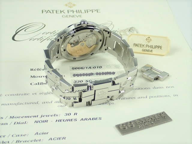 Patek Philippe Aquanaut Ref.5066/1A-010 Black Dial Good Condition aquanaut-43