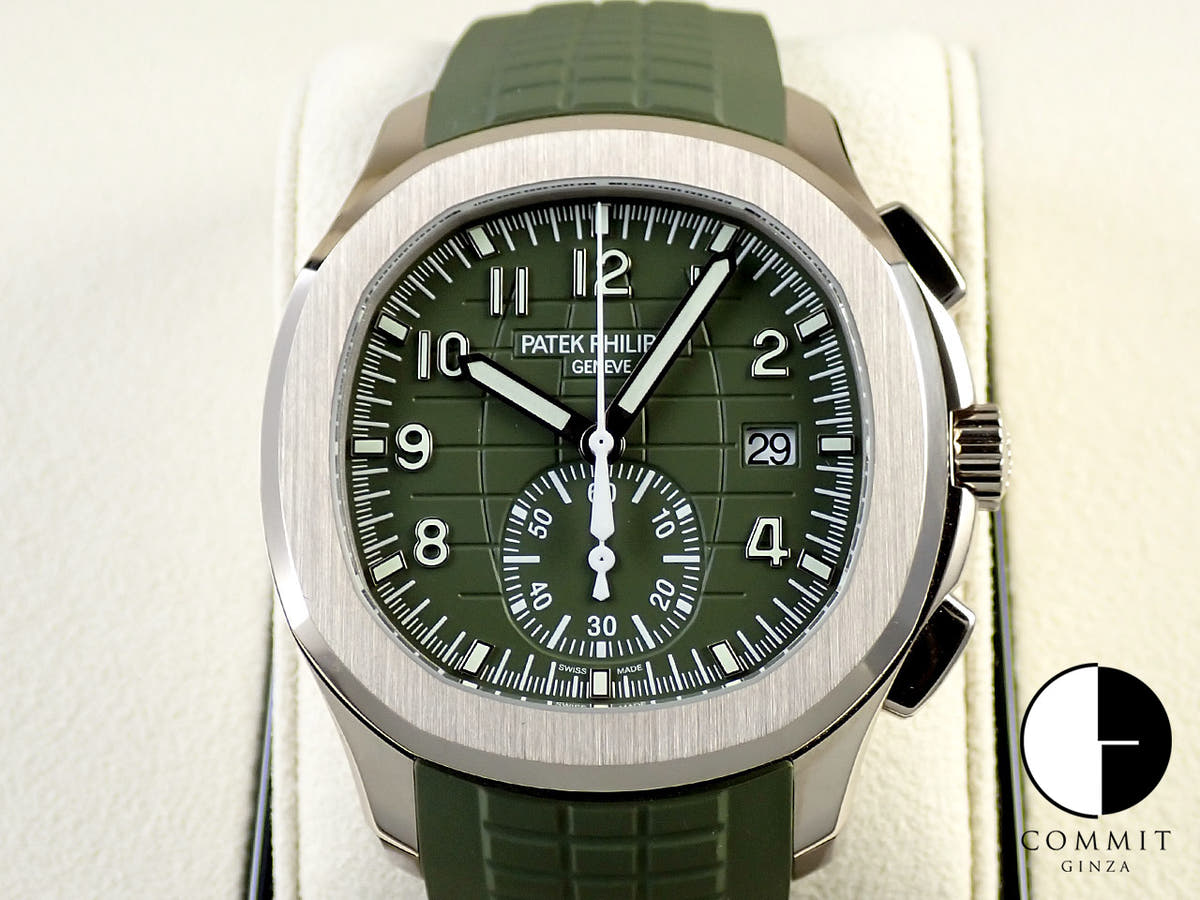 パテックフィリップ アクアノート Ref.5168G-010 ホワイトゴールド カーキグリーン文字盤