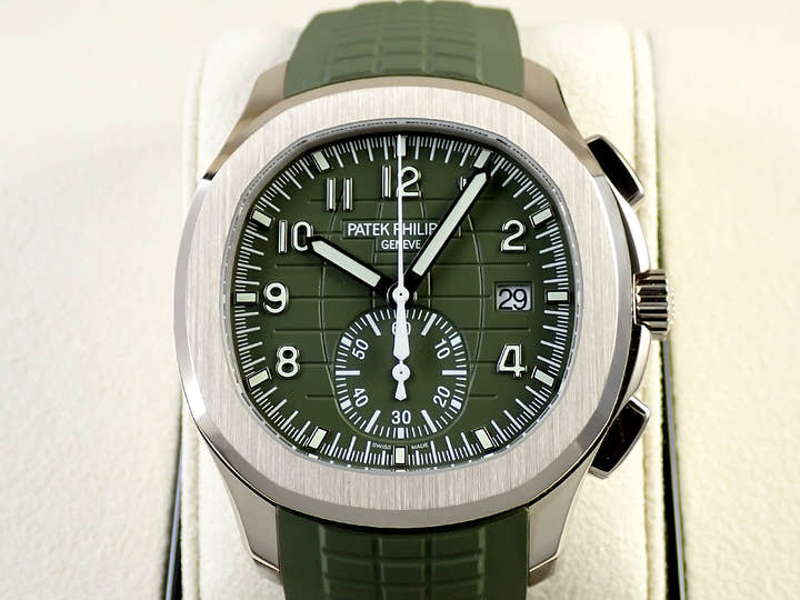 パテックフィリップ アクアノート Ref.5168G-010 ホワイトゴールド カーキグリーン文字盤