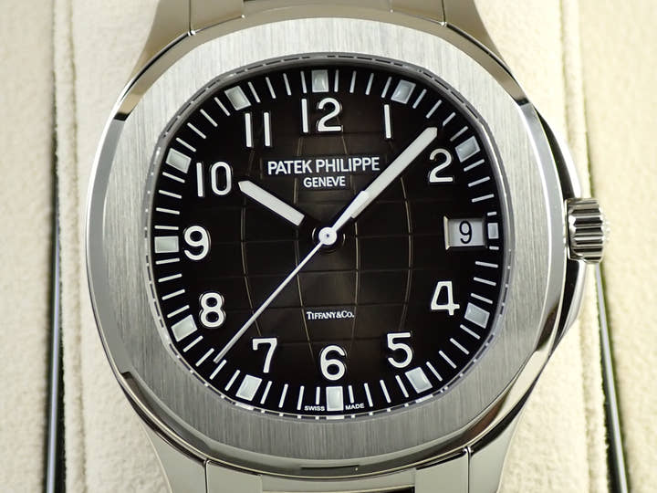 パテックフィリップ アクアノート エクストララージ TIFFANY&CO. Ref.5167/1A-001 ステンレススチール ブラック文字盤