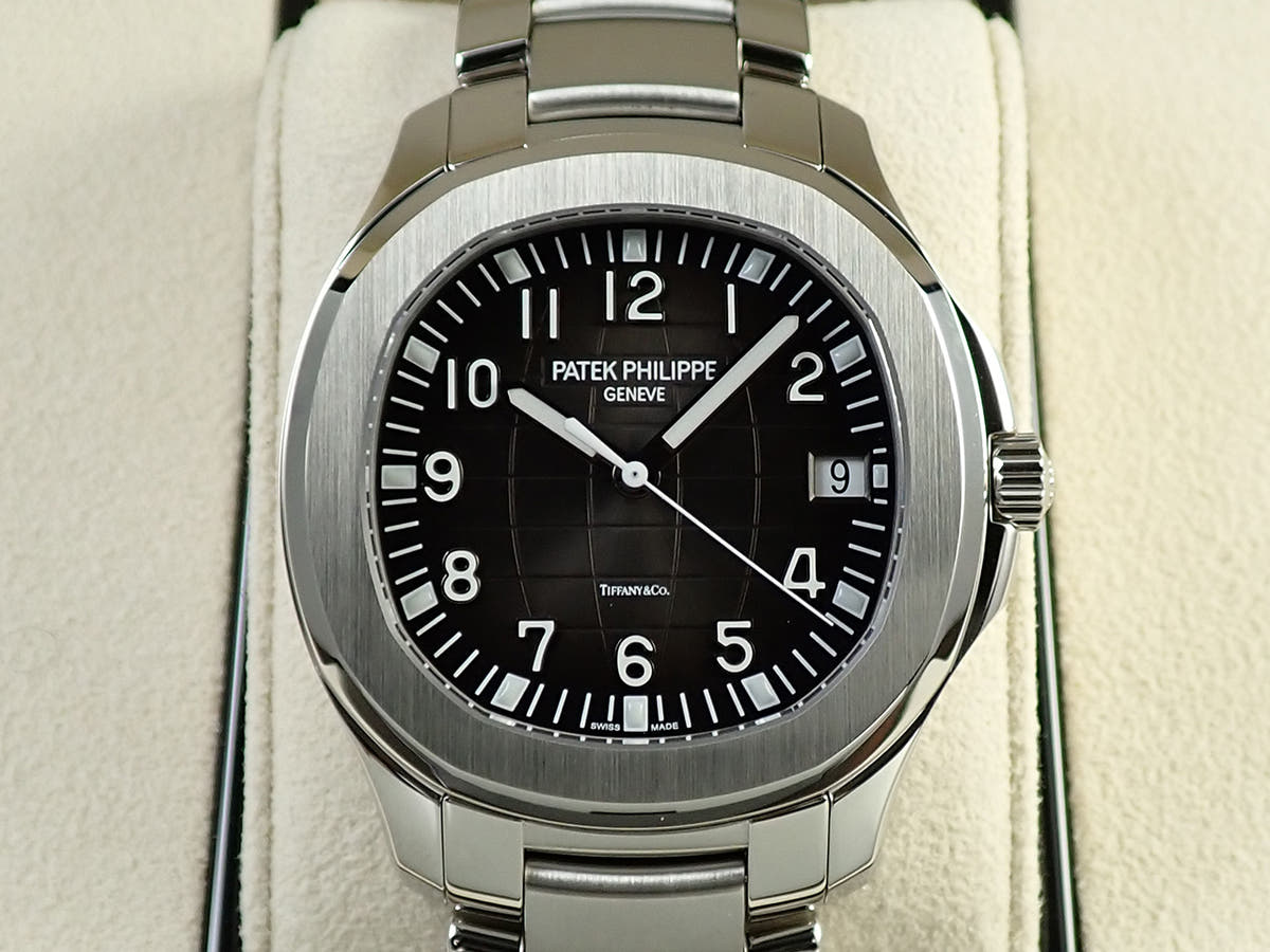 パテックフィリップ アクアノート エクストララージ TIFFANY&CO. Ref.5167/1A-001 ステンレススチール ブラック文字盤