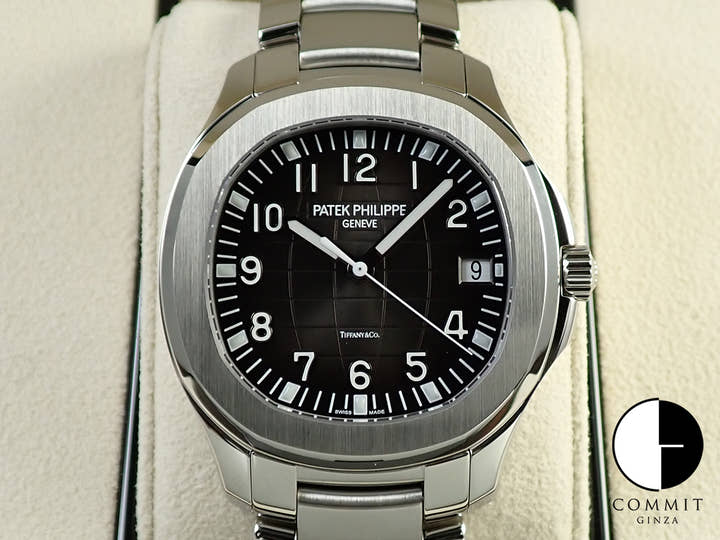 パテックフィリップ アクアノート エクストララージ TIFFANY&CO. Ref.5167/1A-001 ステンレススチール ブラック文字盤