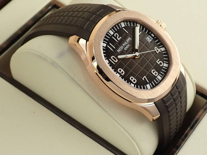 パテックフィリップ アクアノート Ref.5167R-001 ローズゴールド ブラウン文字盤