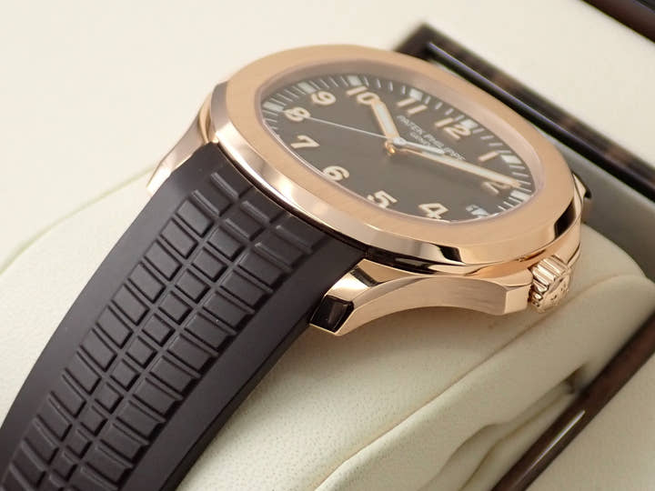 パテックフィリップ アクアノート Ref.5167R-001 ローズゴールド ブラウン文字盤