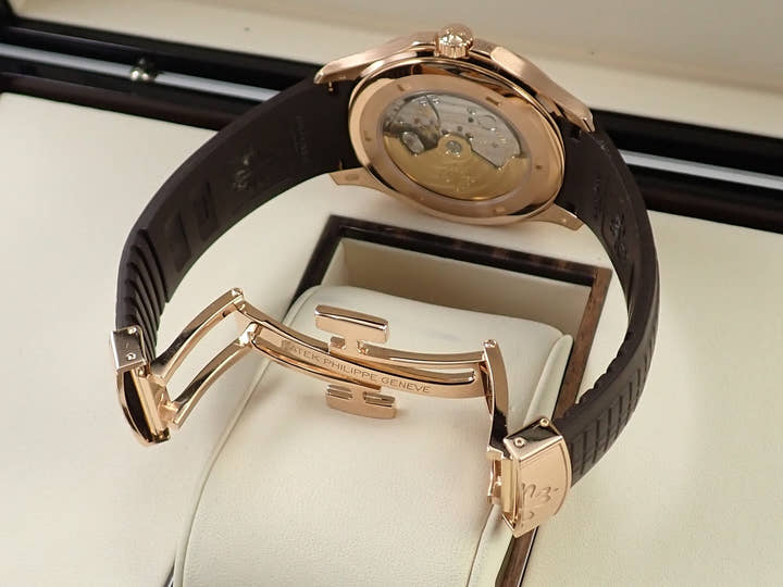 パテックフィリップ アクアノート Ref.5167R-001 ローズゴールド ブラウン文字盤