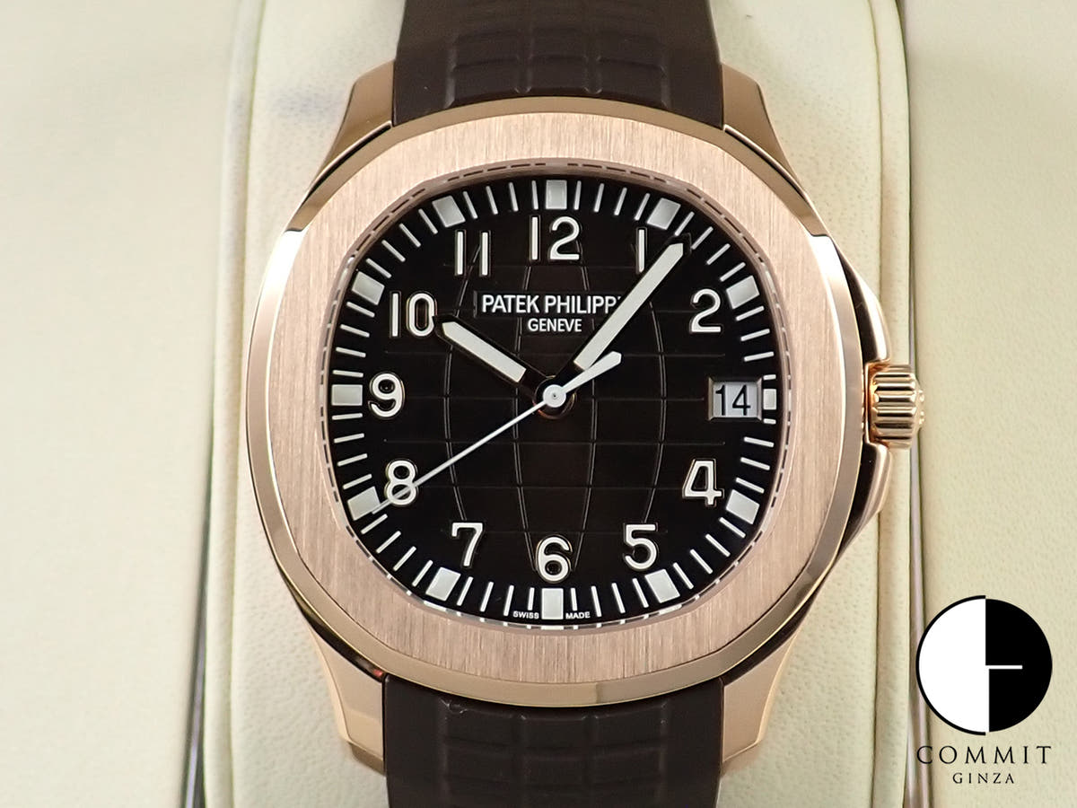 パテックフィリップ アクアノート Ref.5167R-001 ローズゴールド ブラウン文字盤