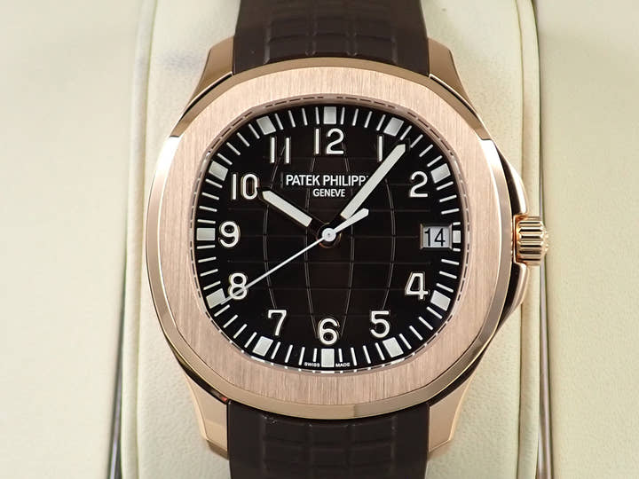 パテックフィリップ アクアノート Ref.5167R-001 ローズゴールド ブラウン文字盤