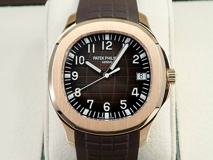 パテックフィリップ アクアノート Ref.5167R-001 ローズゴールド ブラウン文字盤