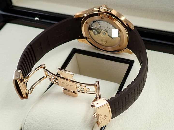 パテックフィリップ アクアノート Ref.5167R-001 ローズゴールド ブラウン文字盤