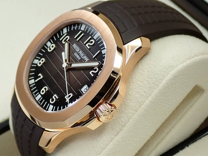 パテックフィリップ アクアノート Ref.5167R-001 ローズゴールド ブラウン文字盤