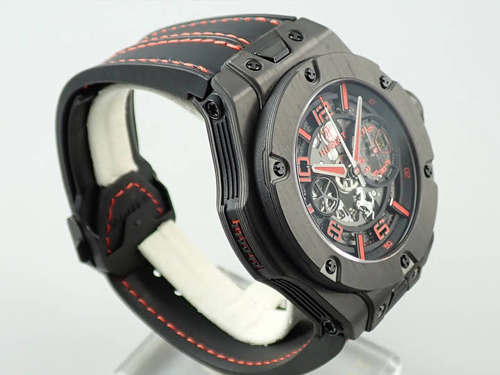 ウブロ ビッグ・バン フェラーリ カーボン リミテッド Ref.402.QU.0113.WR スケルトン文字盤 中古 FKL46YHH