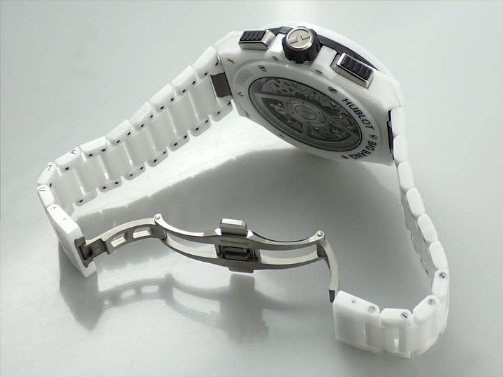 ウブロ ビッグバン インテグレーテッド ホワイトセラミック Ref.451.HX.1123.HX マットグレー スケルトン文字盤 未使用 C6AXFC15