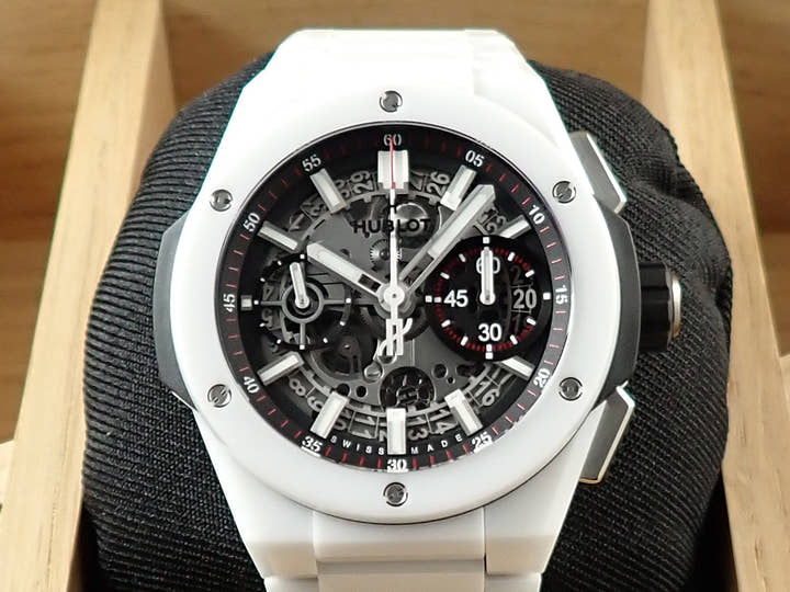 ウブロ ビッグバン インテグレーテッド ホワイトセラミック Ref.451.HX.1123.HX マットグレー スケルトン文字盤 未使用 C6AXFC15