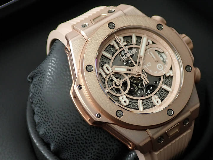 ウブロ ビッグ・バン ミレニアルピンク Ref.441.UP.7320.NR.GIT20 スケルトン文字盤 美品 558X8282