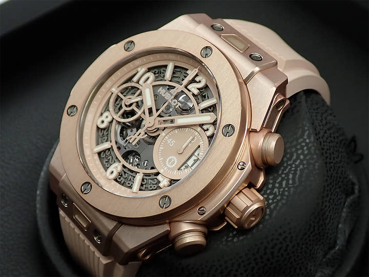 ウブロ ビッグ・バン ミレニアルピンク Ref.441.UP.7320.NR.GIT20 スケルトン文字盤 美品 558X8282