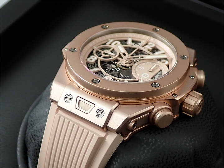 ウブロ ビッグ・バン ミレニアルピンク Ref.441.UP.7320.NR.GIT20 スケルトン文字盤 美品 558X8282