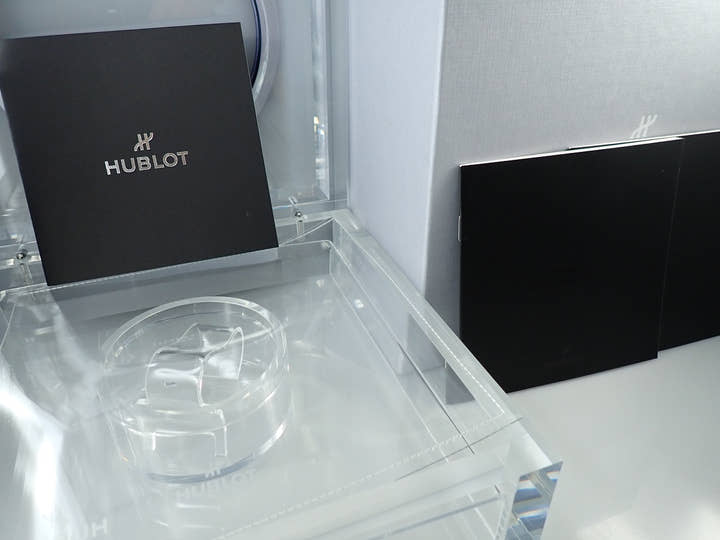 ウブロ ビッグバン MP-11 14DAYS パワーリザーブ ブルーサファイア Ref.911.JL.0119.RX スケルトン文字盤 極美品 UY3004HY