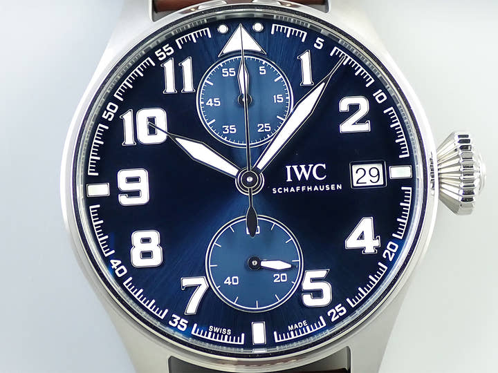 IWC ビッグパイロットウォッチ モノプッシャー プティ・プランス Ref.IW515202 ブルー文字盤 未使用 973WJCPR