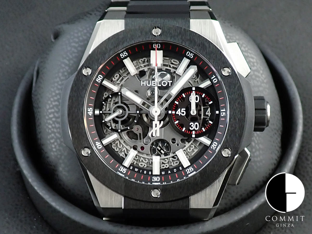 ウブロ ビッグバン インテグレーテッド チタニウム セラミック Ref.451.NM.1170.NM スケルトン文字盤 美品 U4971308