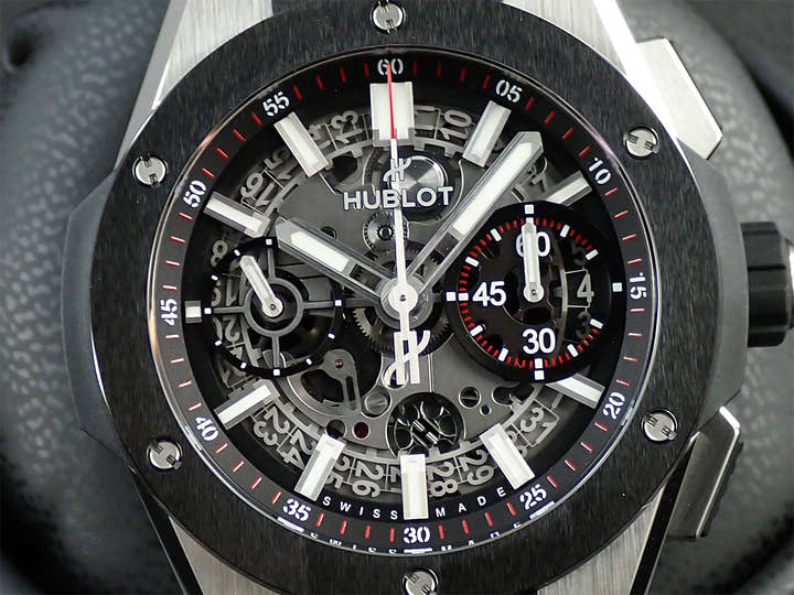 ウブロ ビッグバン インテグレーテッド チタニウム セラミック Ref.451.NM.1170.NM スケルトン文字盤 美品 U4971308