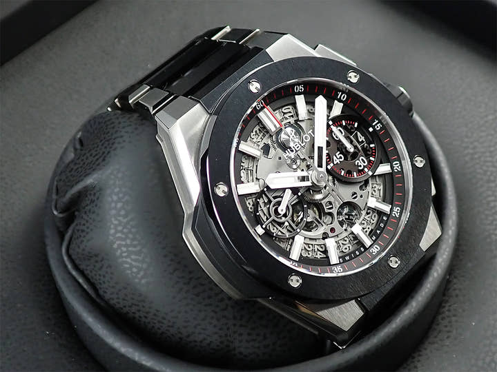 ウブロ ビッグバン インテグレーテッド チタニウム セラミック Ref.451.NM.1170.NM スケルトン文字盤 美品 U4971308