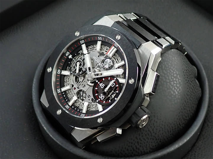 ウブロ ビッグバン インテグレーテッド チタニウム セラミック Ref.451.NM.1170.NM スケルトン文字盤 美品 U4971308