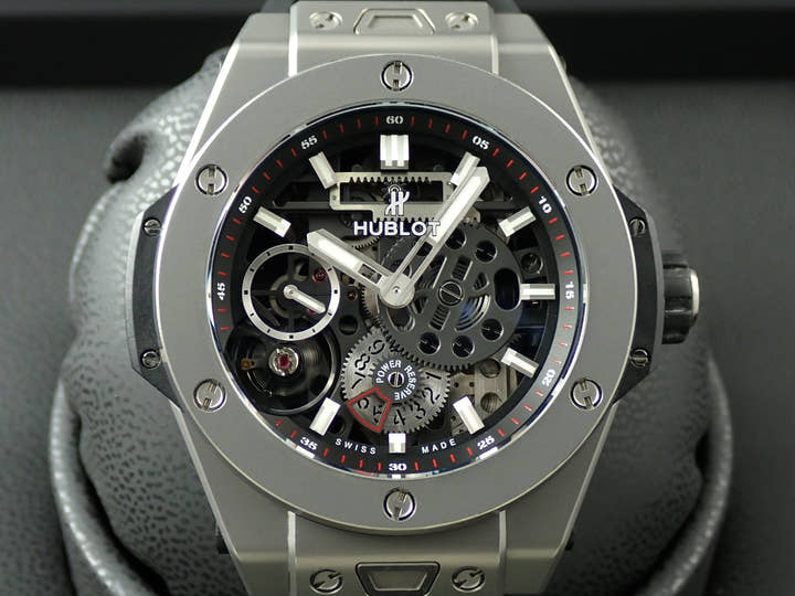 ウブロ ビッグバン メカ-10 チタニウム Ref.414.NI.1123.RX スケルトン文字盤 中古 LJ6F7780