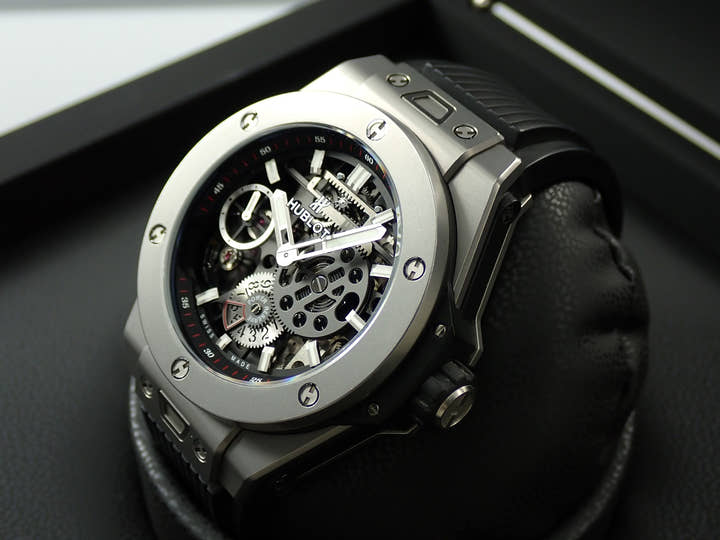 ウブロ ビッグバン メカ-10 チタニウム Ref.414.NI.1123.RX スケルトン文字盤 中古 LJ6F7780