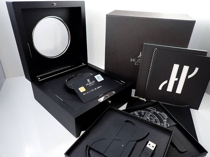 ウブロ ビッグ・バン オールブラック レッド Ref.301.C1.1130.GR.ABR10 ブラック文字盤 中古 59RX9186