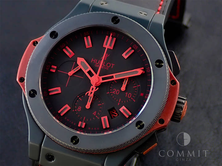 ウブロ ビッグ・バン オールブラック レッド Ref.301.C1.1130.GR.ABR10 ブラック文字盤 中古 59RX9186